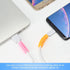 25 Pieces Charger Cable Saver, Seminer Flexible Silicone Micro USB Protector, Mouse Cable Protector Suit for All Cellphone Data Lines (White, Pink...