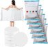 6 Packs Large Compressed Towel 56'' x 28'' Disposable Cotton Bath Towels Portable Thick Paper Towel Reusable Suitable for Hiking Camping Beach Swi...