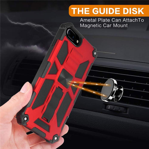 Asuwish Phone Case for iPhone 6plus 6splus 7plus 8plus i 6/6s/7/8 Plus with Tempered Glass Screen Protector Cover and Cell Kickstand iPhone6splus ...