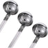 meekoo 3 Pieces Stainless Steel Ladle Soup Handle Ladle with Pouring Rim for Kitchen Cooking Soup Sauce(2 oz)...