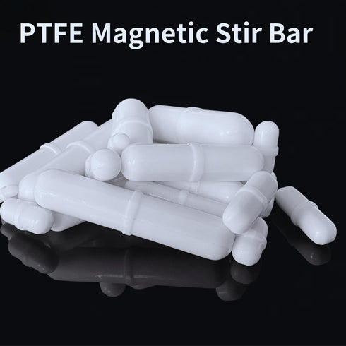 12Pcs PTFE Magnetic Stirrer Mixer Stir Bar, Magnetic Stir Bar 10mm/0.39 inch...