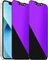 2 Pack 360 Degree Anti-blue Privacy Tempered Glass for iPhone 13 Pro/iPhone 13 / iPhone 14 Anti-Spy 4 Directions Screen Protector Film 4 Sides Ant...