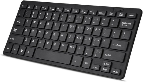 Yoidesu Mini Wired Keyboard, Thin Full Size USB Wire Corded Keyboard,Portable 78 Keys USB Multimedia Game Office Keyboard, Suitable for PC, Comput...