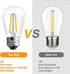 BRIMAX 6 Pack 2W LED Light Bulbs, Plastic LED Filament Bulb, 2700K Warm White, Equivalent to 11w/20w/25w, E26 Medium Base, S14 Edison Light Bulbs ...
