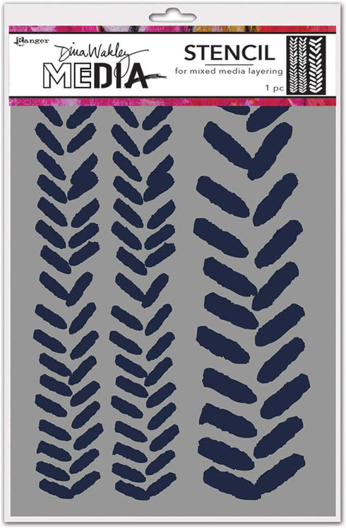 Dina Wakley Media Stencils DINA WAKLEY, Angled Paint Blobs...