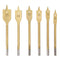 uxcell Spade Drill Bits for Wood Paddle Flat Bit 10 12 16 18 20 25 mm Hex Shank for Woodworking DIY Cutter Tool, High Speed Steel 6in1 Set...