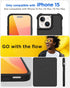 AICase for iPhone 15 Belt Clip Case with Glass Screen Protector,Heavy Duty Drop Protection Full Body Rugged Shockproof Military Protective Tough D...