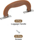 uxcell Luggage Handles, 3Pcs 151mm/5.94inch Plastic Pull Handle Suitcase Case Replacement Handles with Screws for Case Suitcase Toolbox, Brown...