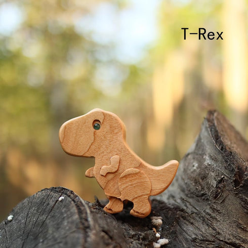 2 Pack Wooden Cabinet Knobs Cute Wood Dinosaur Drawer Dresser Knobs Wardrobe Cupboard Door Knobs Pulls Handles for Home Furniture with 3 Kinds of ...