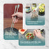 Reusable Long Silicone Cooking Chopsticks with Spoon 12 Inches Dishwasher Safe BPA-free Non-Slip Pastel Color Kitchen utensils Made in Korea (Past...