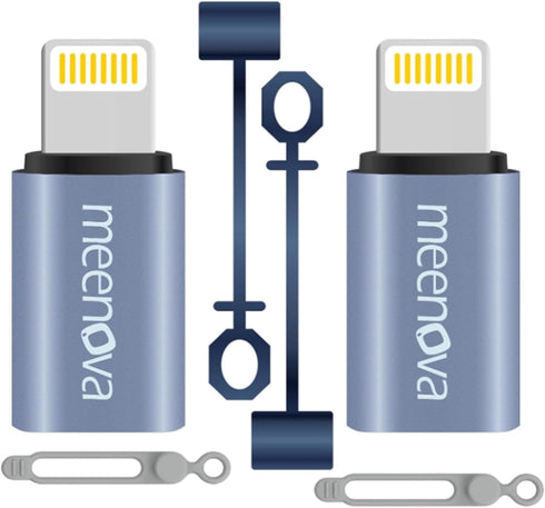2 Pack 30W USB C to Lightning Adapter Type C to 8 Pin Converter, Android to iPhone Adaptor - Compatible with Lightning for iPhone 14 13 12 Pro Max...