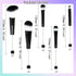 10Pieces Beadable Makeup Brushes Diy Makeup Comestic Brushes Beaded Brushes Kit for DIY Beaded Eyeshadow Brush (Beadable Makeup Brushes-10pieces=2...