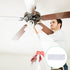 20 Pcs Ceiling Fan Blade Filters Ceiling Fan Air Filters Fan Air Purifier Pads Coconut Carbon Ceiling Fan Air Filter for Home, Dirt, Smoke (White)...