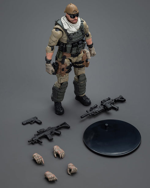 Pipigirl Joytoy 1/18 Soldier Action Figures, U.S.Army Delta Assault Squad Support Gunner, Collectible Military Model Toy, Anime Model, 4.2 inch Mo...