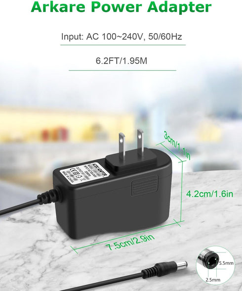 Charger for Halo Bolt 58830 AC Adapter 14V Replacement Charger for Halo Bolt 55720 44400 1201 Air Compact ACDC Wireless Car Jump Starter Power Cor...