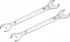 uxcell Thin Open End Wrench, 8mm x 10mm Metric Mirror-Chrome Plated High Carbon Steel, for Household Maintenance and General Repairs, 2 Pcs...