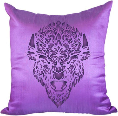 Bison Head Stencil, 8.5 x 11 inch (M) - Classic American Buffalo Bison Head Stencils Template for Painting...