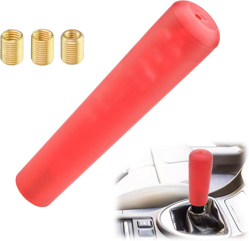 Red Shift Knob Stick Frosted Matte Crystal Bubble Long Throw Gear Shifter 20cm...