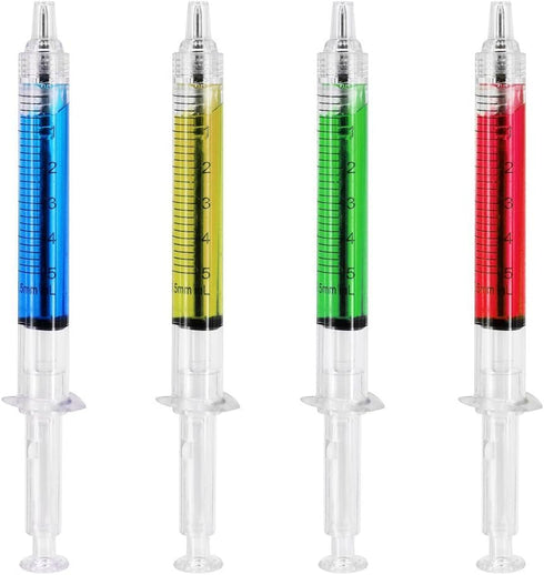 4 Syringe Pens + 6 Pill Pens + 6 Syringe Highlighters Fluorescent Needle Watercolor Pen (16 Pieces)...