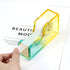 Acrylic Rainbow Desktop Tape Dispenser Heavy Duty Stylish Gold Non Skid Tape Holder Cutter for Home, School and Office Supplies (R-1)...