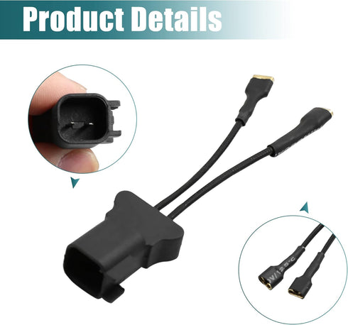 uxcell 2pcs Car Horn Adapter Wiring Harness Pigtail Socket for Ford Mondeo Focus Fiesta Cruze...