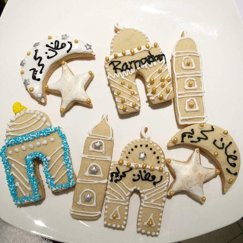 Aprildecember Ramadan Decoration Cookie Cutters Set - 6 Pcs, Eid Fondant Cake Baking Tools, Ramadan Party Decorations...