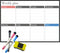 Magnetic Dry Erase Whiteboard Set for Refrigerator, 17x12 inch Magnetic White Board with 3 Markers and Eraser, Magnetic Calendar Bundle, for Home ...