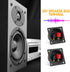 2 Pcs Square Speaker Box Terminal Cup Black 2 Inch 2-Way Spring Loaded Jacks Speaker with Screws Wire Connector Binding Post Cup Connector Subwoof...
