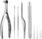 Earwax Removal Kit 5 Pcs, Ear Wax Cleaning Tool Set, Ear Pick with LED Light USB Charging, Stainless Steel Ear Curette, Earwax Tweezer, Ear Canal ...