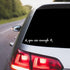 3 Different Cute Stickers for Car Window Rearview Mirror - Passenger Princess Sticker - You are Enough Decal - Hello Beautiful Funny Girl Car - Ac...