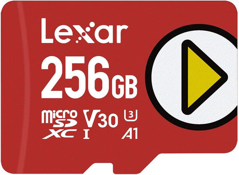 Lexar 256GB PLAY microSDXC Memory Card, UHS-I, C10, U3, V30, A1, Full-HD & 4K Video, Up To 160/100 MB/s, Expanded Storage for Nintendo-Switch, Gam...