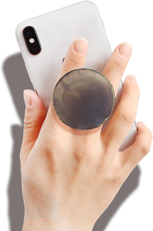 GRIPONG Luxurious Gemstone Phone Grip - Gold Bezel Design, Natural Gemstones - Elegant, Secure Hold, Detachable - Perfect for Sophisticated Users ...