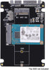 Cablecc Combo M.2 NGFF B-Key & mSATA SSD to SATA 3.0 Adapter Converter Case Enclosure with Switch...