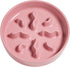 Ceramic Slow Feeder Dog Bowls Small Breed, 0.5 Cups Dog Food Dish for Fast Eaters, Puzzle Bowl for Small Dogs and Cats, 5.5 Inch-Pink...