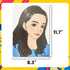 Face Painting Practice Board, 4 Pieces A4 Resuable Colored Makeup Template, 8.3" x 11.7"...