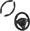 2PCS Car Steering Wheel Protector, Anti-Slip Carbon Fiber Steering Wheel Cover, Black, Suitable for Most Cars...