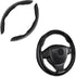 2PCS Car Steering Wheel Protector, Anti-Slip Carbon Fiber Steering Wheel Cover, Black, Suitable for Most Cars...