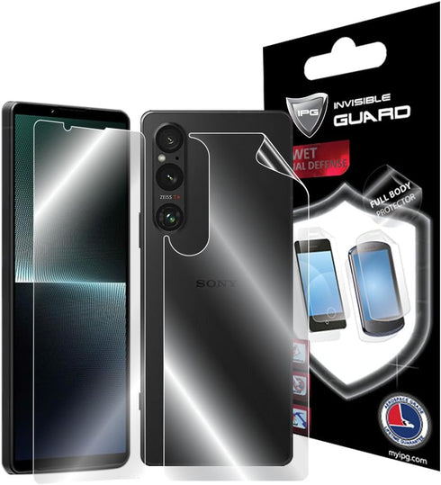 IPG For Sony Xperia 1 V FULL BODY Hydrogel Protector Invisible Touch Screen Sensitive Ultra HD Clear Film Anti Scratch Skin Guard - Smooth/Self-He...
