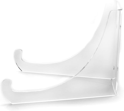 OnFireGuy 4.5" Clear Acrylic Bowl Easel Display Stand for 5" - 8" Platters and Bowls, Qty: 1...