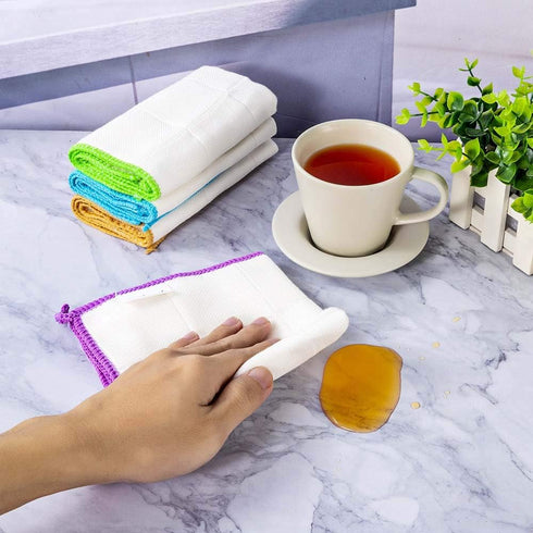 10-Piece Kitchen Dish Cloths Set, Reusable and Highly Absorbent Dishcloth Towels for Kitchens, Bathrooms and Cleaning Counters....