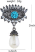 Retro Evil Eyes Crystal Brooches Pins Fashion Beautiful Created Rhinestone Abstract Eyes Brooch Good Idea for Party Dance Wedding Banquet for Eleg...