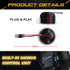 Xotic Tech Pair LED Under Mirror Puddle Lights OE Replacement Error Free Compatible with Ford F150 Raptor Explorer or Lincoln or Mercury or Toyota...
