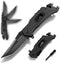 Pocket Knife With Clip, Folding Knife, Pocket Knife for Men,Sharp Hiking Camping Fishing Work Outdoor Survival Men knives (400C-BLACK)...