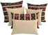 Large Throw Pillow Covers Burgundy Red and Green - 22 x 22 Inches Decorative Kilim Pillows, Boho Room Decor for Couch, Bohemian Square Case for Fa...