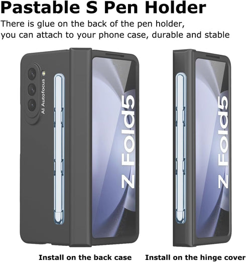 for Samsung Galaxy Z Fold 5 S Pen & Pen Holder, Slim Lightweight PC Z Fold 5 S Pen Holder New Stylus High Sensitive & Precision Silicone Tip Capac...