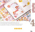 Kawaii Washi Stickers Set (50 Sheets) Cute Girl Pets Sweet Food Drink Adhesive Label Decorative Sticker for Scrapbooking Journaling Journal Planne...