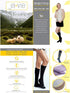 ja vie JAVIE 76% Merino Wool Compression Socks 15-20mmHg Seamless Toe for Women & Men...