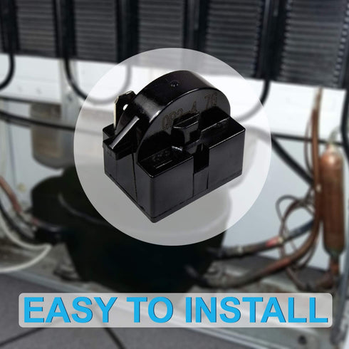 HQRP QP2-4.7 4.7 Ohm 1-Pin PTC Starter/Start Relay Compatible with EdgeStar PBWC120SS25 R134a Compressors Replacement BWC70SS BWC90SS BWC90SSLT BWC120SS BWC120SSLT Beverage Coolers