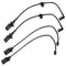 X AUTOHAUX 2 Pair 4M0615121R Front 4M0615121P Rear Brake Pad Electronic Wear Sensor for Audi Q7 2017-2018...