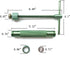 HEVERP Stainless Steel Clay Extruders Sugar Paste Extruder Cake Fondant Decorating Tool Set (Green)...